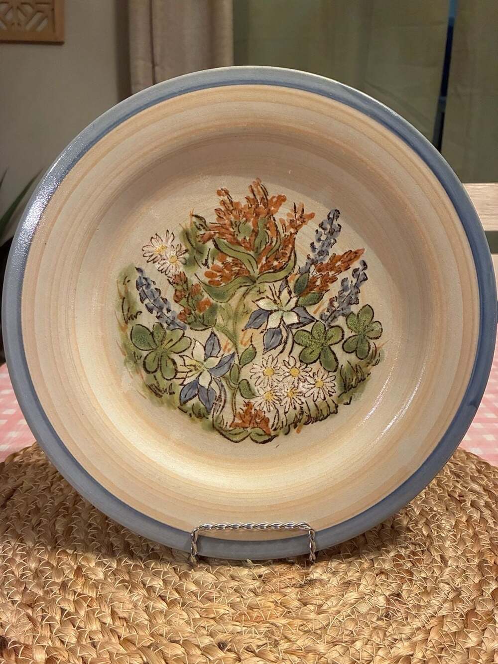 Vintage Louisville Stoneware for Cracker Barrel Wildflower Floral Dinner Plates